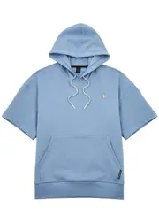Moose Knuckles Siesta Hooded Cotton Sweatshirt - Light Blue - M M