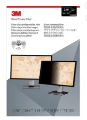 3M 23.6 in. Blackout frameless privacy filter for widescreen lcd monitor, 16 - 9