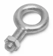 Rice Lake Eye Bolt, 1-14NS x 2-1/2 Shank 9,000 lb Steel Zinc Plated Jam Nut INCL