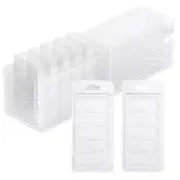 50 Pcs Wax Melt Containers, 5-Cavity Wax Melt Clamshell Molds,Clear Empty5023