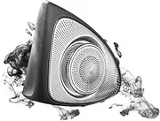 Car 3/7/64 Colors Led Ambient Light 3D Rotary Tweeter Speaker Compatible with Benz A/C/E/S/GLC Class W205 W213 X253 W222 W177 C200 E200L(S Class 64 Colors)