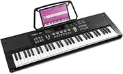 MAX KB15 Electronic Keyboard 61-Key with Built-In Rechargeable Battery Portable Music Keyboard
