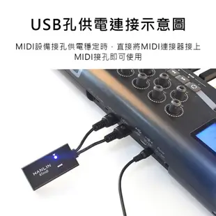 樂器訊號無線轉接器 無線藍牙Midi接收器 電子樂器與手機間無線連結