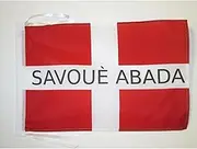 Savoy independentist Flag 18'' x 12'' Cords - Savoyard – Savoie Small Flags 30 x 45cm - Banner 18x12 in - AZ FLAG