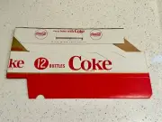 1960's Coca-Cola COKE 12 - 6 oz Bottle Cardboard Carrier Folded Flat Never Used