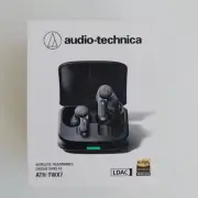 Audio Technica Wireless Noise Cancelling Earbuds Stereo ATH-TWX7BK Brand New