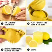 Manual lemon squeezer for home, aluminum type