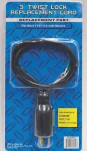 3 Ft Twist Lock Replacement Cord for Pool Pumps