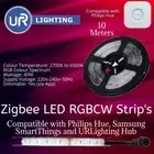 40W Smart ZigBee RGB+CCT TRI Colour LED STRIP LIGHTS Philips HUE SmartThings