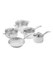 [Scanpan] 5 Piece Cookware Set in Silver