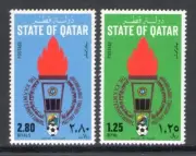 1981 QATAR, SG n. 715/16 - Campionati Mondo Calcio Militare - MNH**
