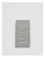 [Country Road] Brae Australian Cotton Stripe King Fitted Sheet in Dark Olive