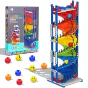 Kids 550 PCs Smiley Marble Run Balls Construction Spiral Track Building Blocks