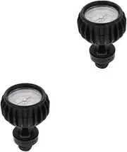 GANAZONO 2 Pcs Kayak Barometer Marine Accessories for Boats PVC Fittings Inflatable Kayaks Pressure Gauge Boat Single Barometer PVC Air Pressure Gauge PVC Dinghy Barometer Boat Barometer