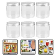 6 Pcs Mini Plastic Bottle Pots Net Travel Soap Container Bulk Toys Mason Jars