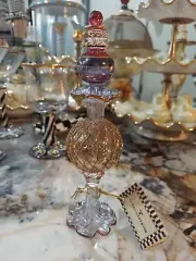 Mackenzie-Childs Hand Blown Perfume Bottle w/Dauber NEW