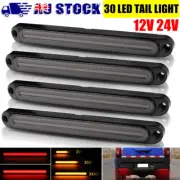 4X Halo Neon 36 LED Tail Light Sequential Turn 12V 24V Trailer Truck Ute Light