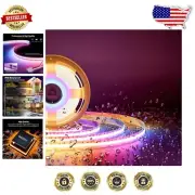 Versatile 24ft Addressable RGB COB LED Strip Light - Waterproof, 720 LED/m