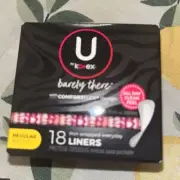 U by Kotex Barely There Everyday Liners (18 ct)