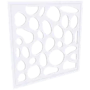 ProtectorAl 300 - 940 x 300 - 940mm Surfmist Riverstone Framed Composite Decorative Panel