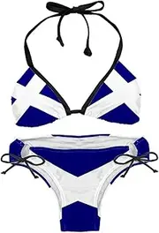 [suojapuku] Bikini Set for Women,Two Piece Swimsuit,Scottish Flag,Women's Bikini Sets