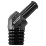 Aeroflow 45° 3/8"NPT to -6 100/450, AF845-06-06ANBLK