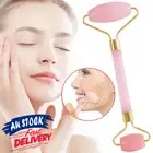 Jade Stone Roller Massage Facial Beauty Rose Face Intrig Quartz Tool Natural