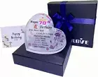 70Th Birthday Gifts Women,70Th Birthday Gifts Wife, Grandma, Mum, Sister ,Heart