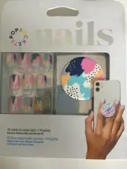 New Authentic PopSockets - Nails + PopGrip - Painterly Pastels ~ NEW