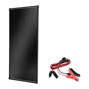 200W Solar Panel Fixed Black Frame + MC4 to Alligator Clip Connector