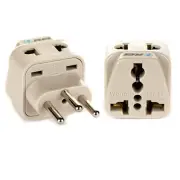 OREI USA to Switzerland, Rwanda, Liechtenstein (Type J) Travel Adapter - Beige