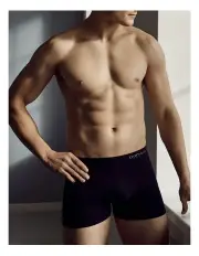 [Bamboo Nation] Anti Chafe Boxer Briefs 3 Pack in Black