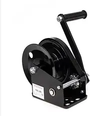 Manual Winch 1600lbs Double Side Lock Brake Hand Winch with Friction Automatic Brake for Vertical Lifting Multi-Function