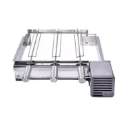 Brazilian Rotisserie BBQ Stainless Grill 3 Skewers Churrasqueira Giragrill Inox