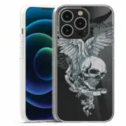 For Apple IPhone 13 Pro Max Mini TPU Case Cover+Glass(Skull Wing)