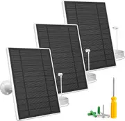 FOHOA 3 Pack 5V 7W IP65 Solar Panel Charger Compatible with Ring Stick Up Cam & Spotlight Cam