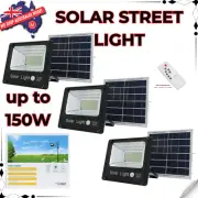 50W 80W Street Flood Motion Sensor 120W Solar Light LED Remote Outdoor Garden AU