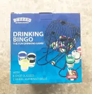 NEW Drinking Bingo Game Shot Glasses Drinking Game NIB