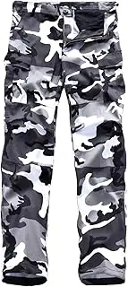 [BACKBONE] Mens Casual Street Fashion Camo Cargo Pants Army Combat Military BDU Pants Work Hunt Pants