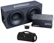 Memphis Audio SE210 10" 200w Subwoofer+Amplifier+Sub Box+Home Bluetooth Speaker