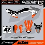 KTM 50 65 MOTOCROSS GRAPHICS CUSTOM MX GRAPHICS DECALS SX50 SX65 FADE GRY