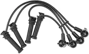 A-Premium Ignition Spark Plug Wires Compatible with Mercury Cougar 1999, Mystique 1995-1999 & Ford Contour 1995-1999, Escort 1998-2003, 2.0L DOHC, 4-PC Set