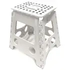 125kg Plastic Folding Step Stool 39cm Portable Chair Flat Indoor/Outdoor Home