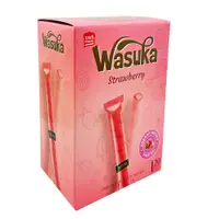 在飛比找PChome24h購物優惠-【Wasuka】爆漿頂級草莓風味威化捲 240g