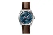 Invicta Specialty Tachymeter Leather Strap Blue Dial Quartz 45978 Men's Watch