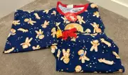 BNWT Peter Alexander Christmas Blue Gingerbread Man Summer Set - SIZE 14 Kids