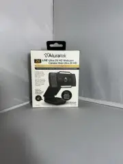 Aluratek 2K HD Webcam Dual Stereo Noise Cancelling Mics Auto Focus New Sealed