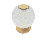 M66 Creative Crystal Ball Table Lamp Living Room Bedroom Lunar Atmosphere Light Led Night Light Bedside 3-color Lamps