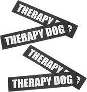 POPETPOP 2 Pairs DOG Sign Reflective Dog Vest Dog Harness Patches Pet Dog Vest Stickers Reflective and Removable Dog Tags for Service Vest Dog Harness