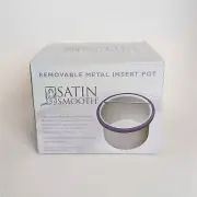 Satin Smooth - Durable Wax Empty Metal Pot Can - Removable Metal Pot Insert